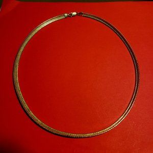 Vintage 925 Omega Neckless Made in Italy